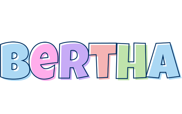 Bertha pastel logo