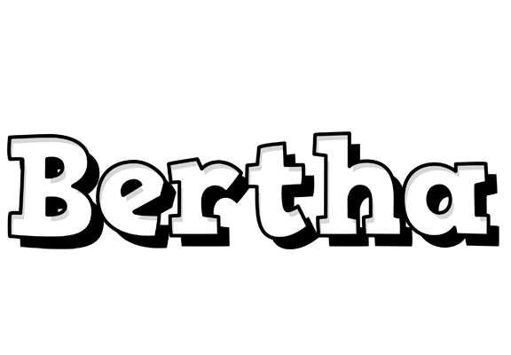 Bertha snowing logo