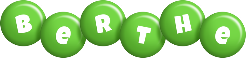 Berthe candy-green logo