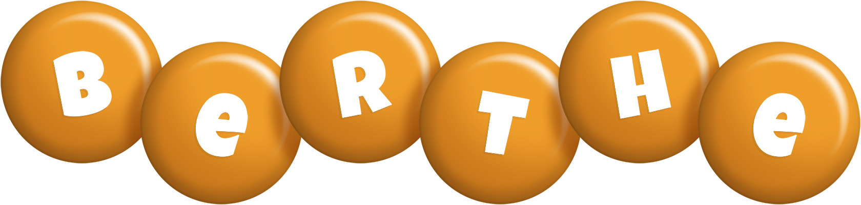 Berthe candy-orange logo