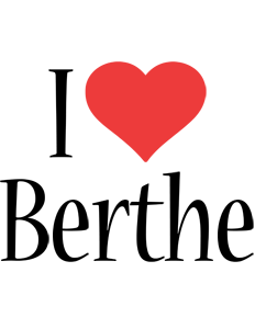 Berthe i-love logo