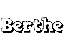 Berthe snowing logo