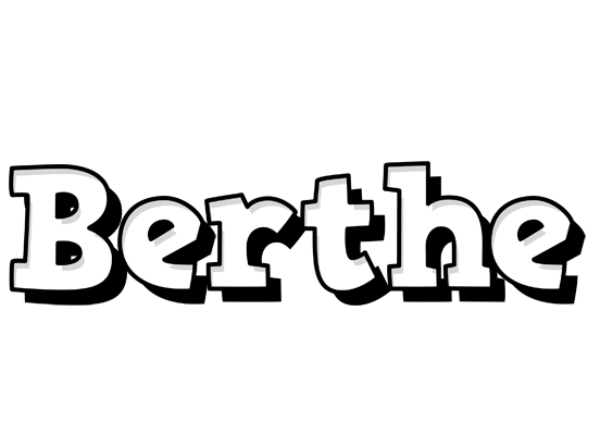 Berthe snowing logo