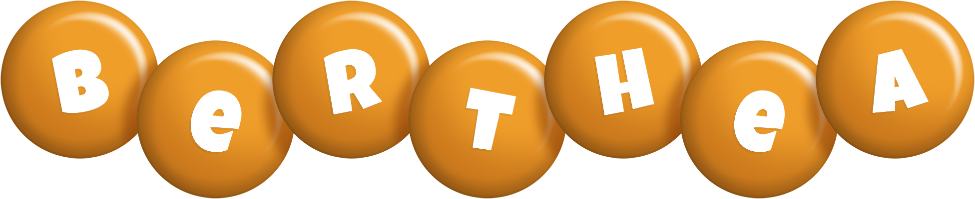 Berthea candy-orange logo
