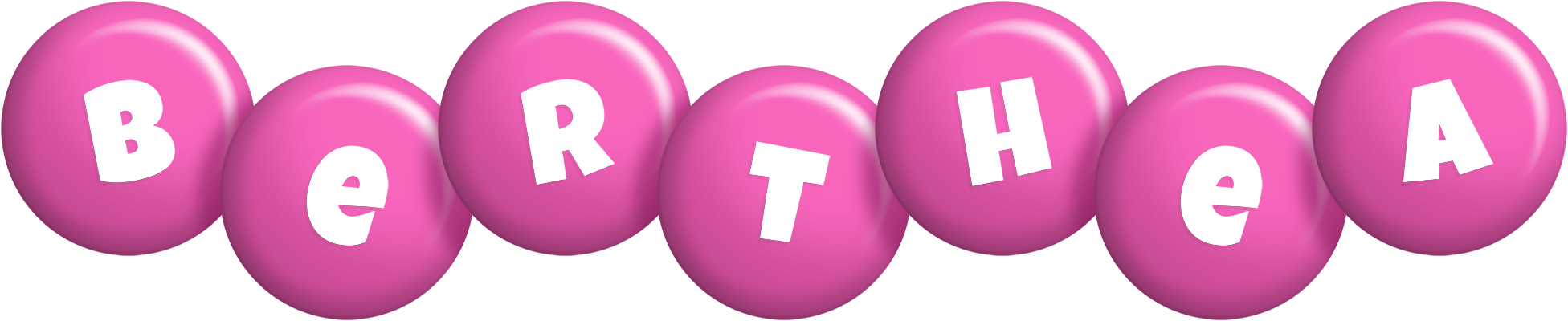 Berthea candy-pink logo