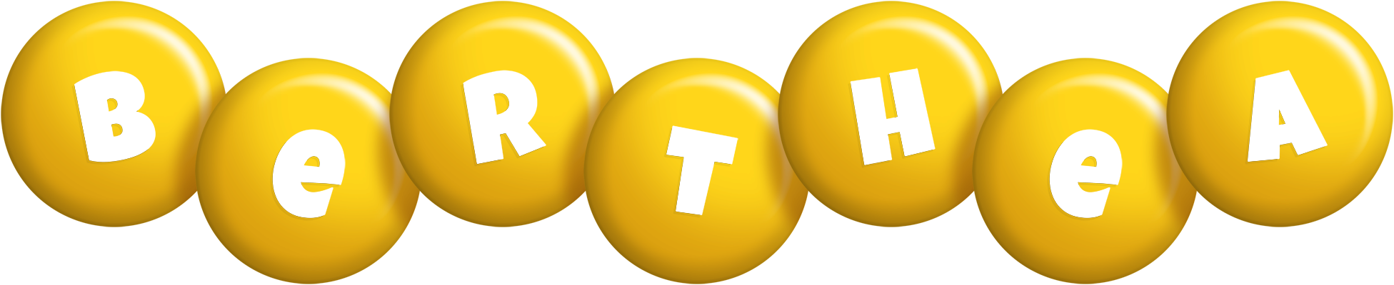 Berthea candy-yellow logo
