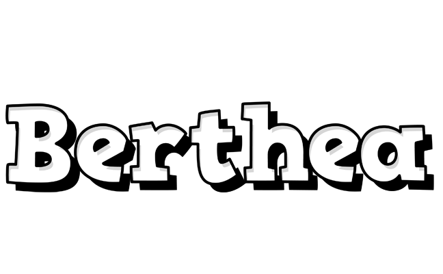 Berthea snowing logo