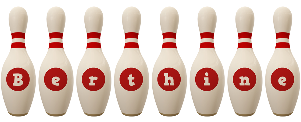 Berthine bowling-pin logo