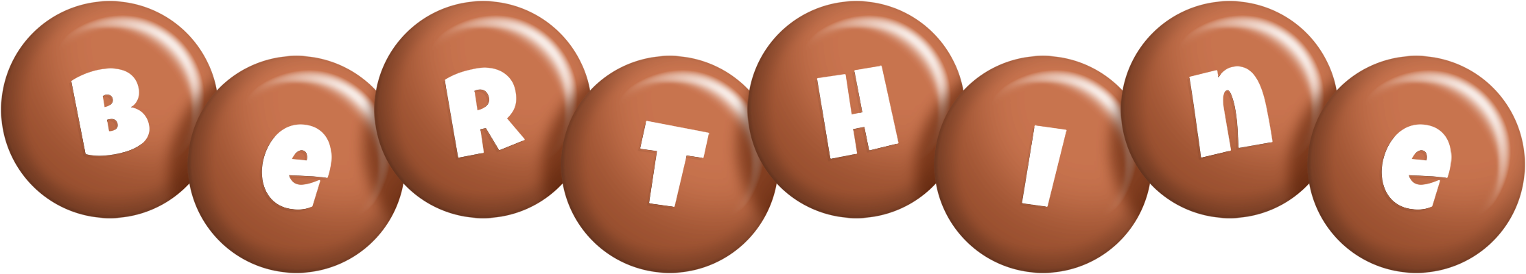 Berthine candy-brown logo