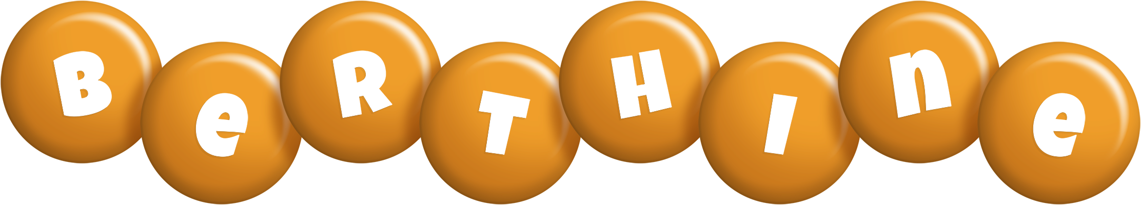 Berthine candy-orange logo