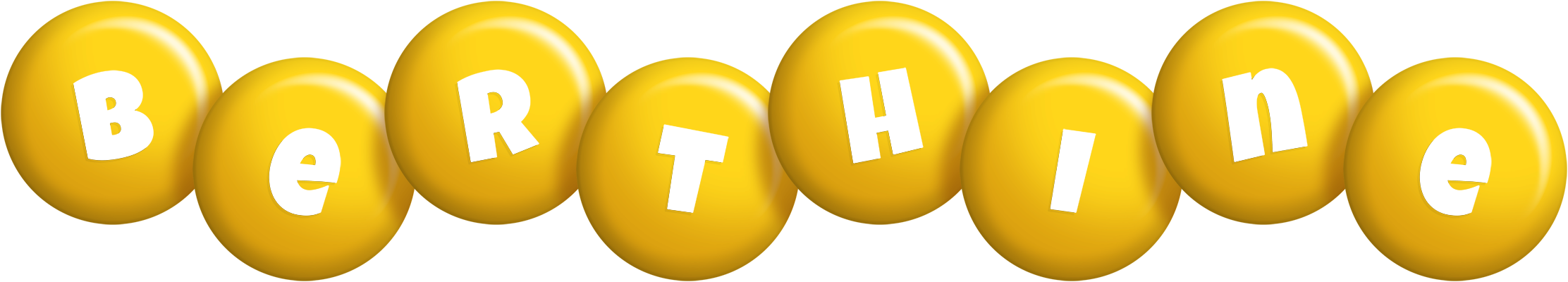 Berthine candy-yellow logo