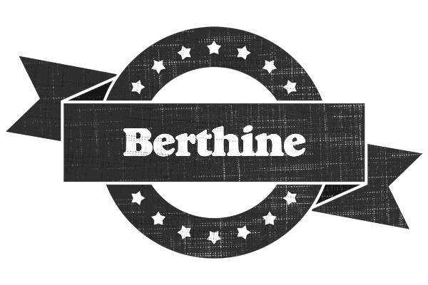 Berthine grunge logo