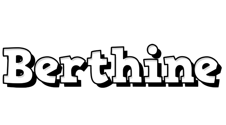 Berthine snowing logo