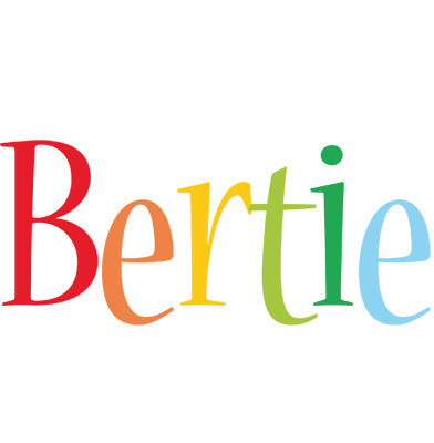 Bertie birthday logo