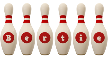 Bertie bowling-pin logo