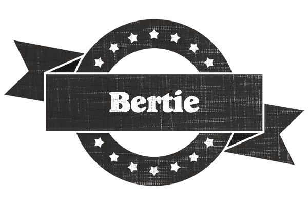 Bertie grunge logo