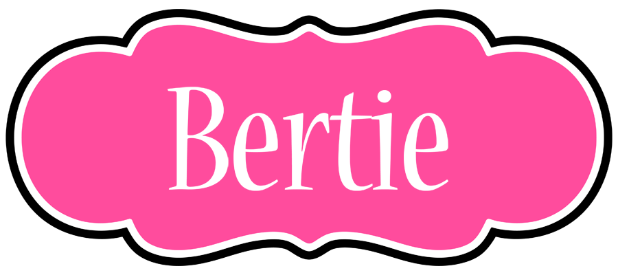 Bertie invitation logo