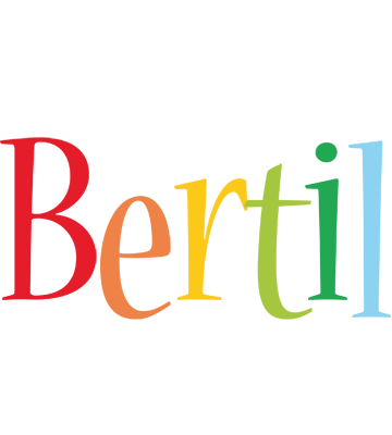Bertil birthday logo