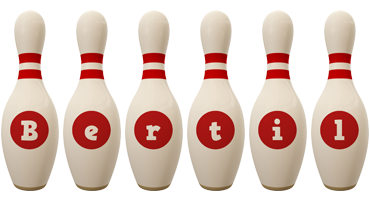 Bertil bowling-pin logo