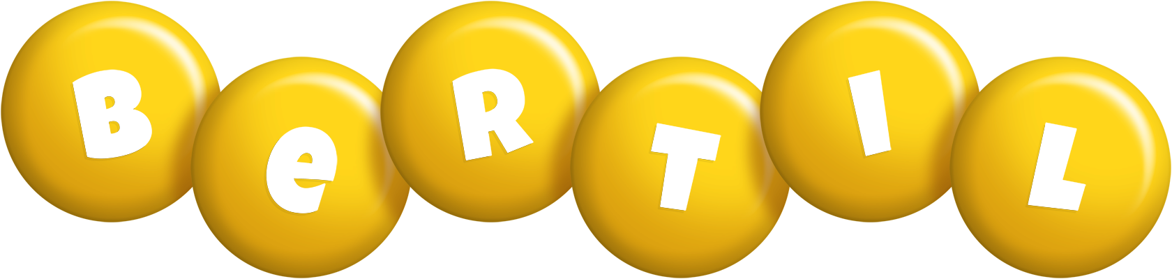 Bertil candy-yellow logo