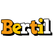 Bertil cartoon logo