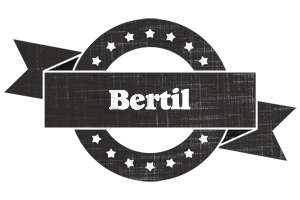 Bertil grunge logo