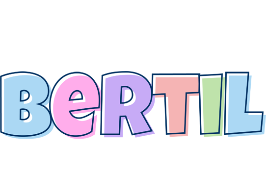 Bertil pastel logo