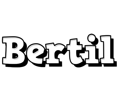 Bertil snowing logo