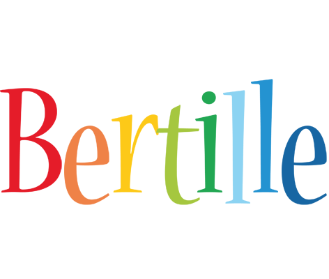 Bertille birthday logo