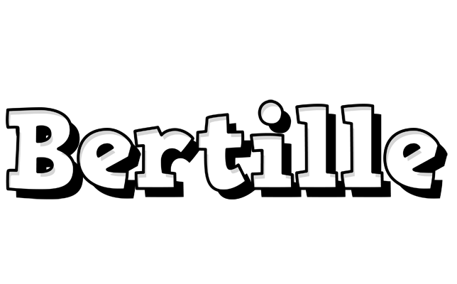Bertille snowing logo