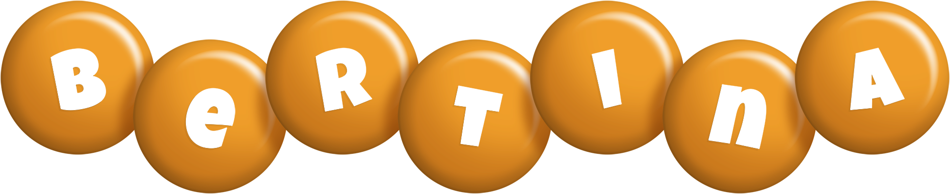 Bertina candy-orange logo