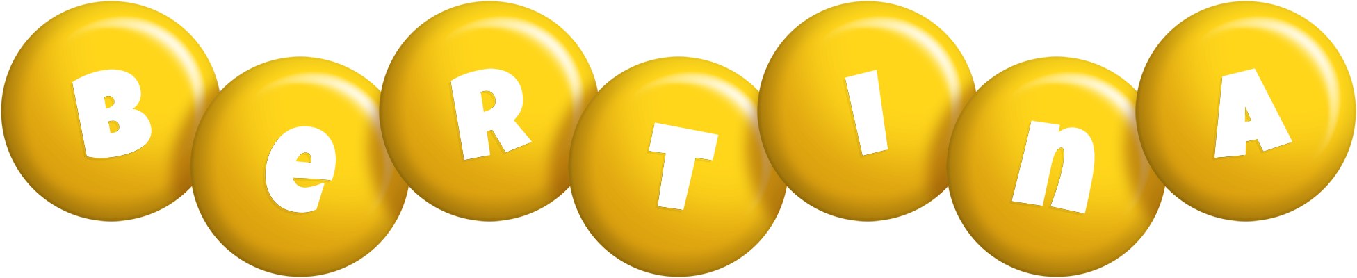 Bertina candy-yellow logo