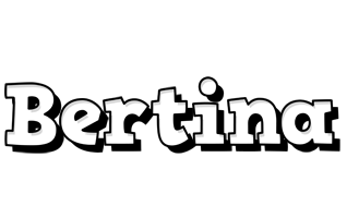 Bertina snowing logo