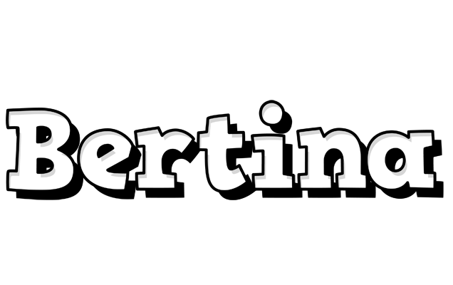 Bertina snowing logo