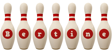 Bertine bowling-pin logo