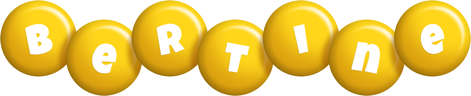 Bertine candy-yellow logo