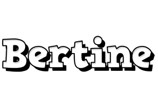 Bertine snowing logo