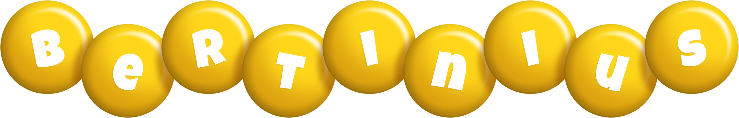 Bertinius candy-yellow logo