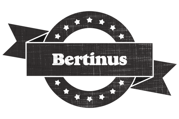 Bertinus grunge logo