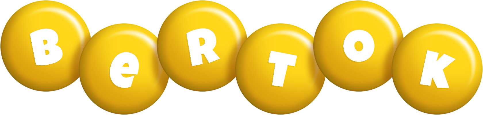 Bertok candy-yellow logo