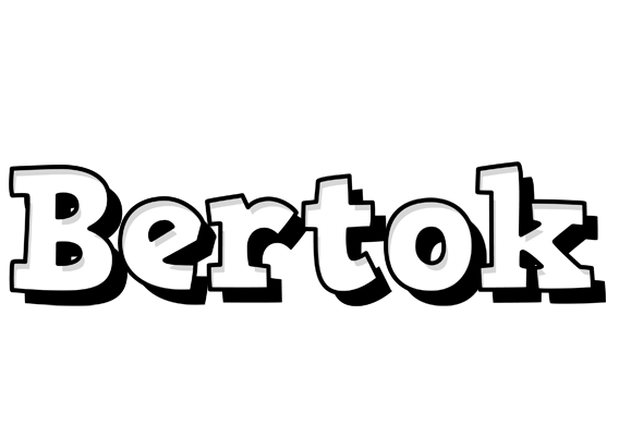 Bertok snowing logo