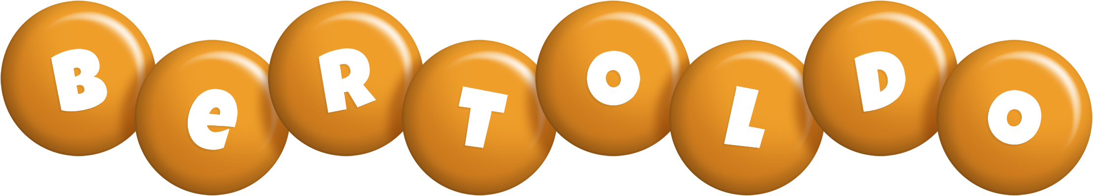 Bertoldo candy-orange logo