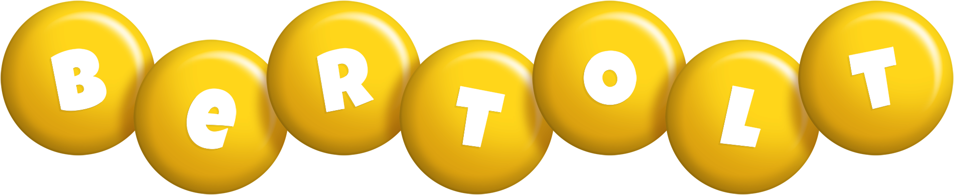 Bertolt candy-yellow logo