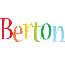 Berton birthday logo