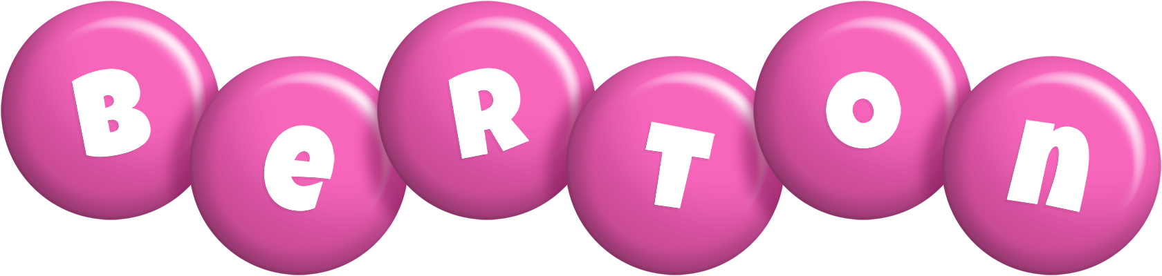 Berton candy-pink logo