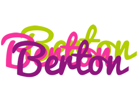 Berton flowers logo