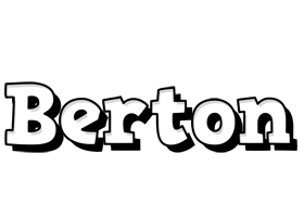 Berton snowing logo