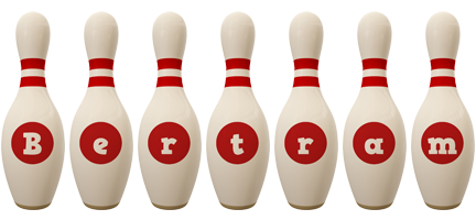 Bertram bowling-pin logo