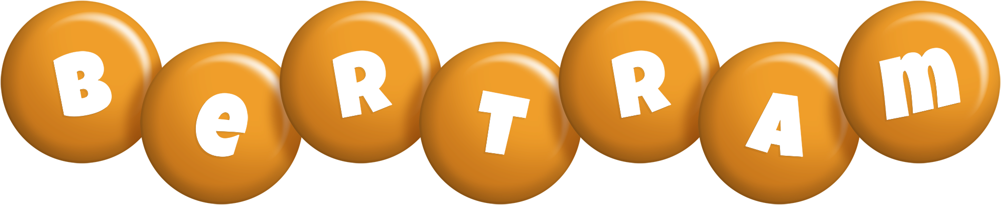 Bertram candy-orange logo