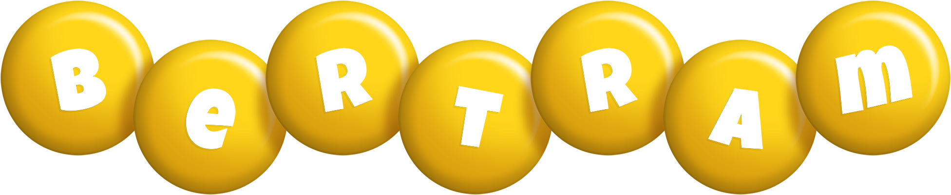 Bertram candy-yellow logo